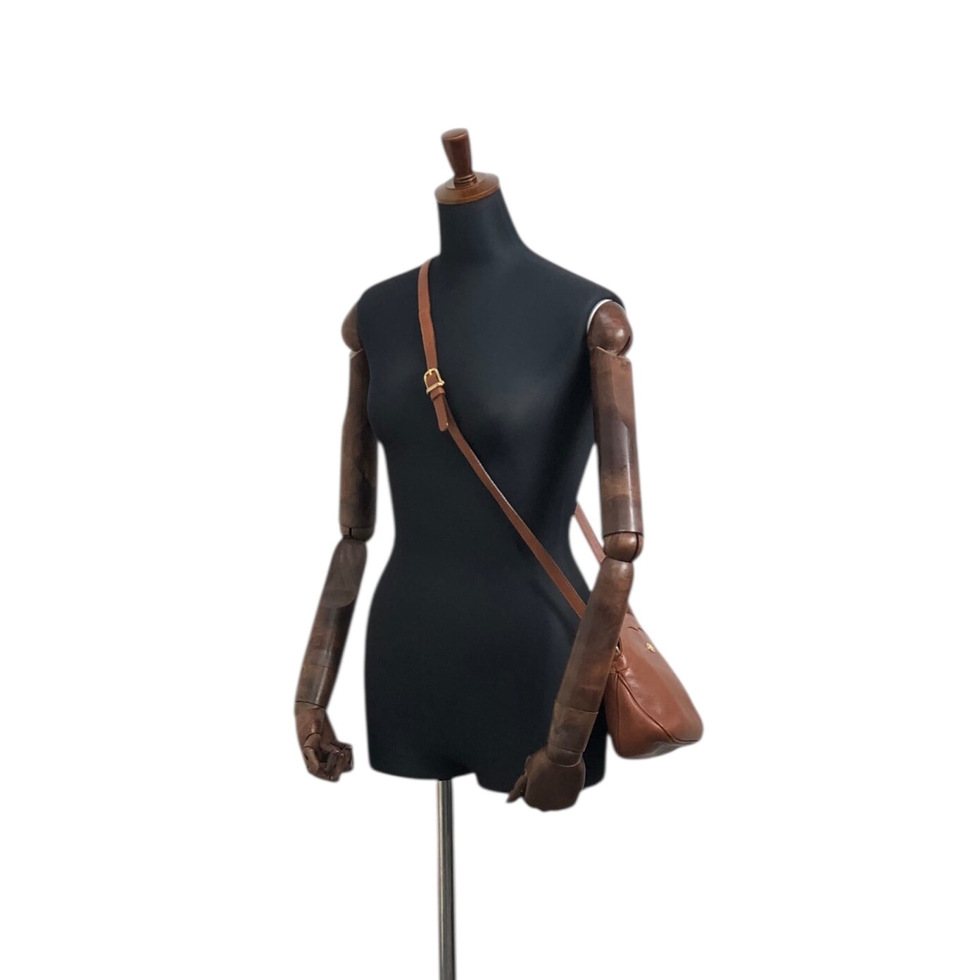 CELINE セリーヌ ショルダーバッグ ブラウン ブラゾン レザー vintage