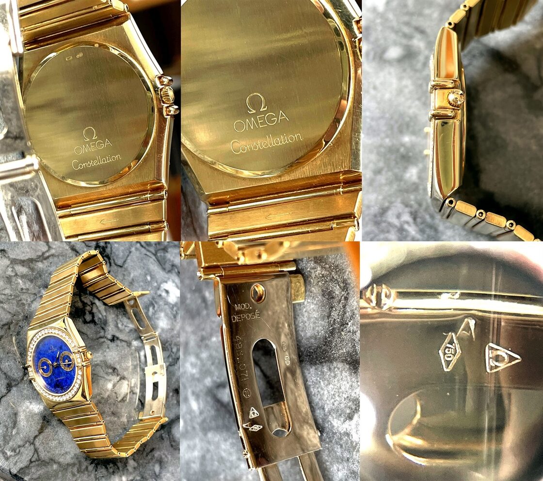 OMEGA オメガ 金無垢 K18 YG 750 ゴールド コンステレーション 