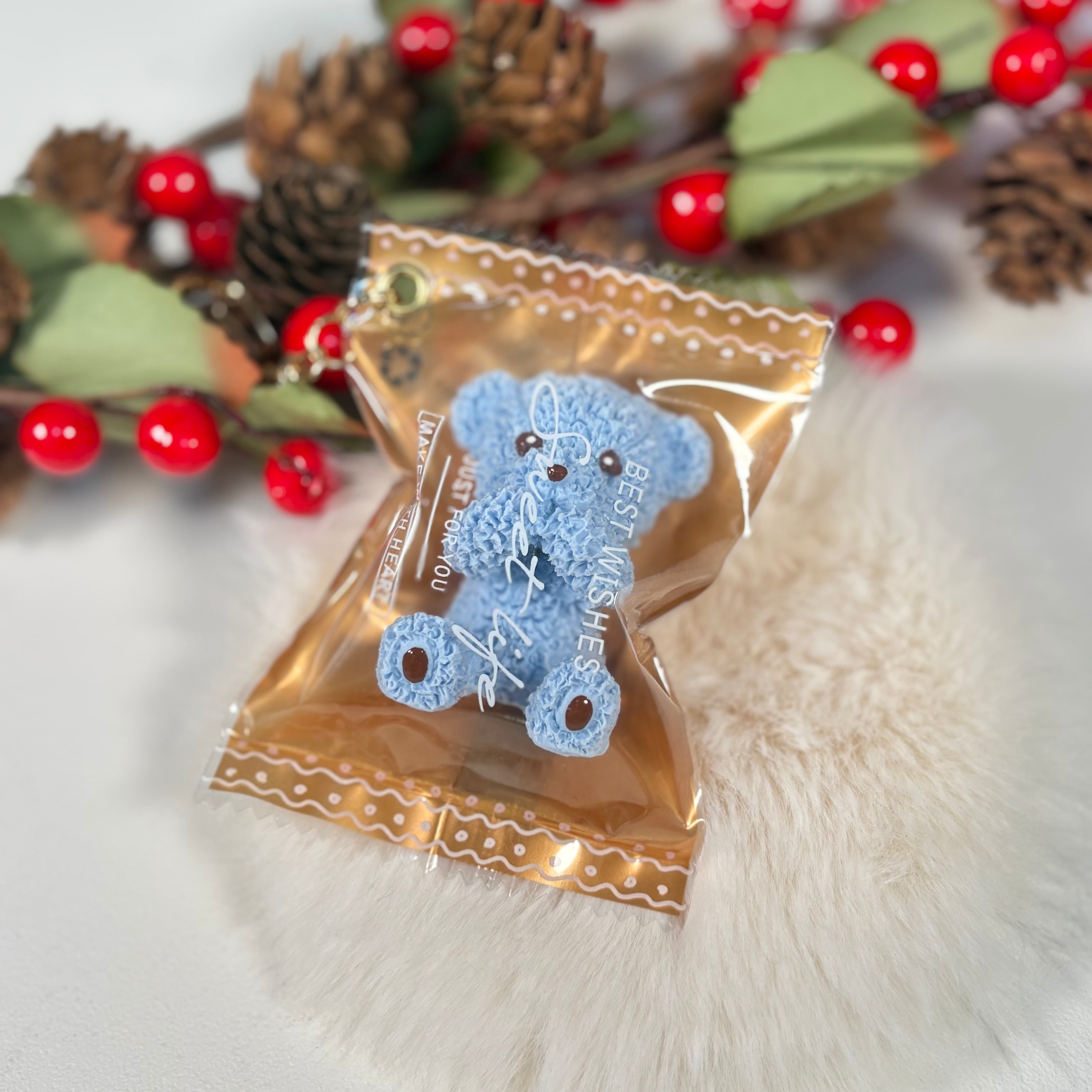 くまさんチョコキーホルダー お口隠したVer