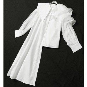 Irregular Half Long Shirt / イレギュラー ハーフ ロング シャツ