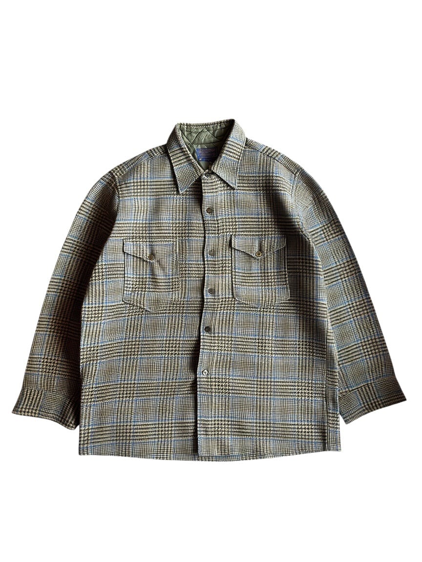 60’s PENDLETON Wool Check long Shirt