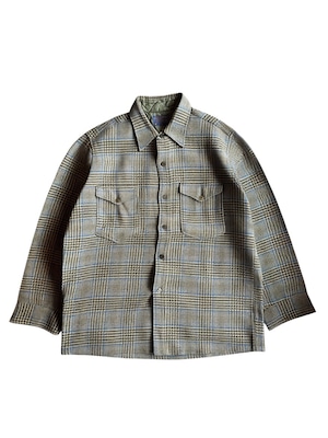 60’s PENDLETON Wool Check long Shirt