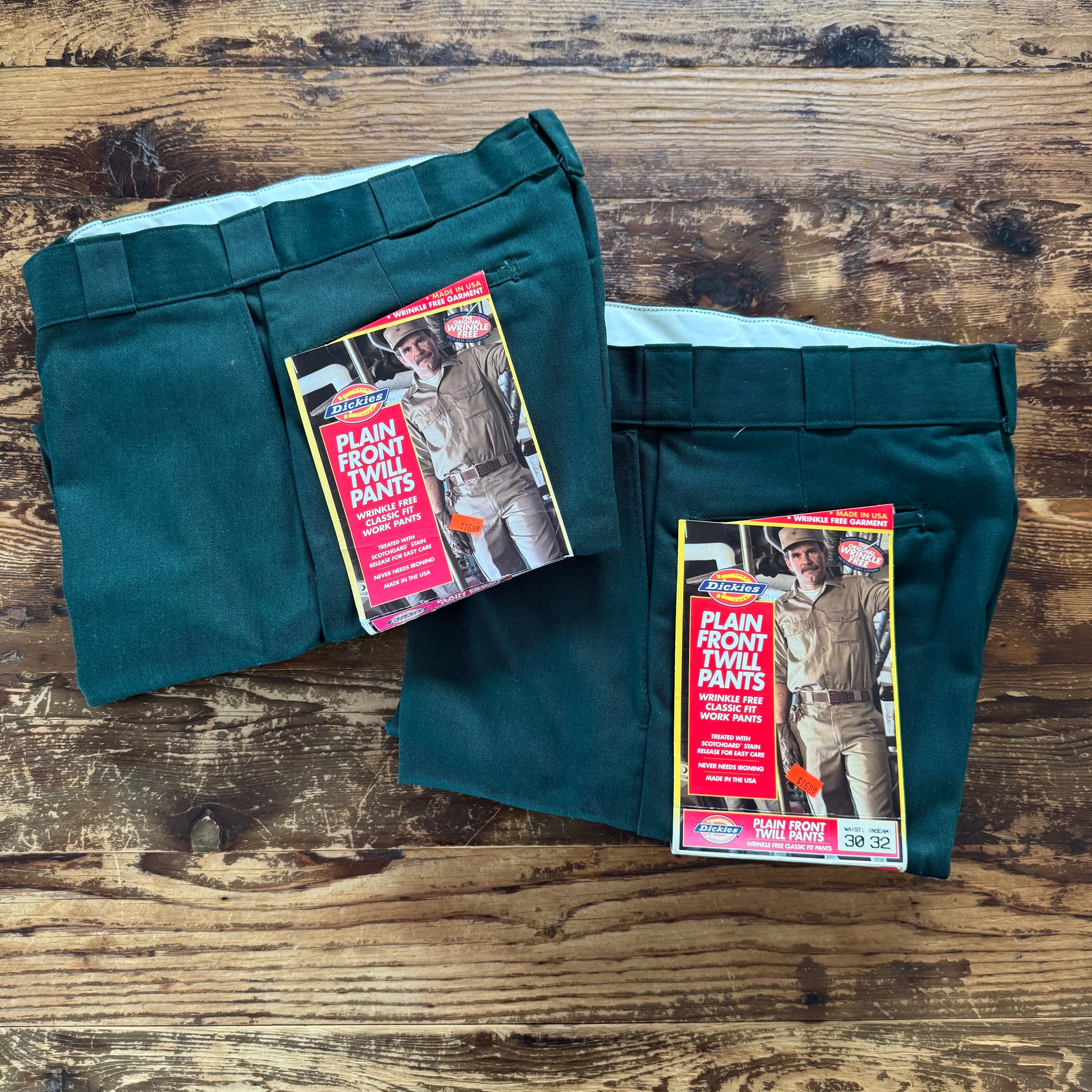 1990s Deadstock "Dickies 874GH (Dark Green)" Vintage Work Pants/30