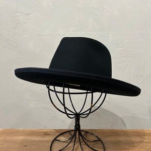 BRUH WOOL FLAT BRIM FEDORA HAT