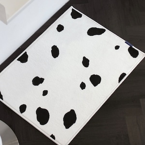 monotone dot rug 50*70 / モノトーン ドット ラグ フットマット カーペット 玄関 北欧 韓国インテリア雑貨