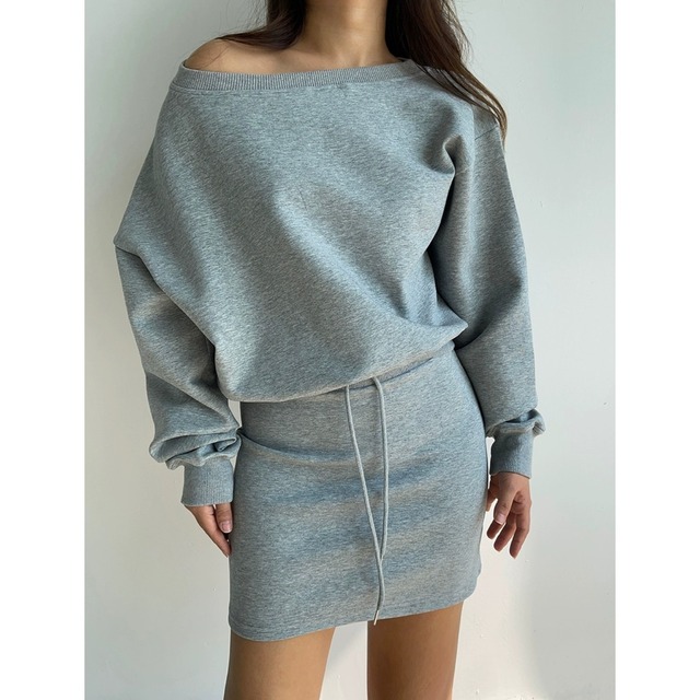 Casual Loose Sweatshirt Short Skirt Setup 125079