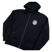 PAPAS パパス ブルドッグ プリント セットアップ ジャージ ジップアップ スウェット パーカー & パンツ サイズ 48 M /ブラック/メンズ