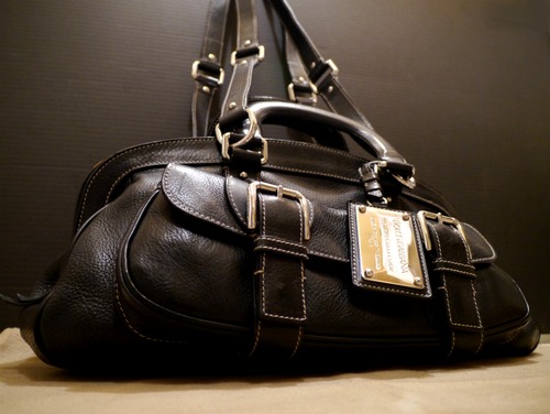 美品★DOLCE&GABBANA ドルチェ&ガッバーナ 2way レザー バッグ黒