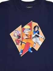 NARUTO Anime T-Shirt "Sakura&Naruto&Sasuke" 2000s - Dead Stock -  / ナルト