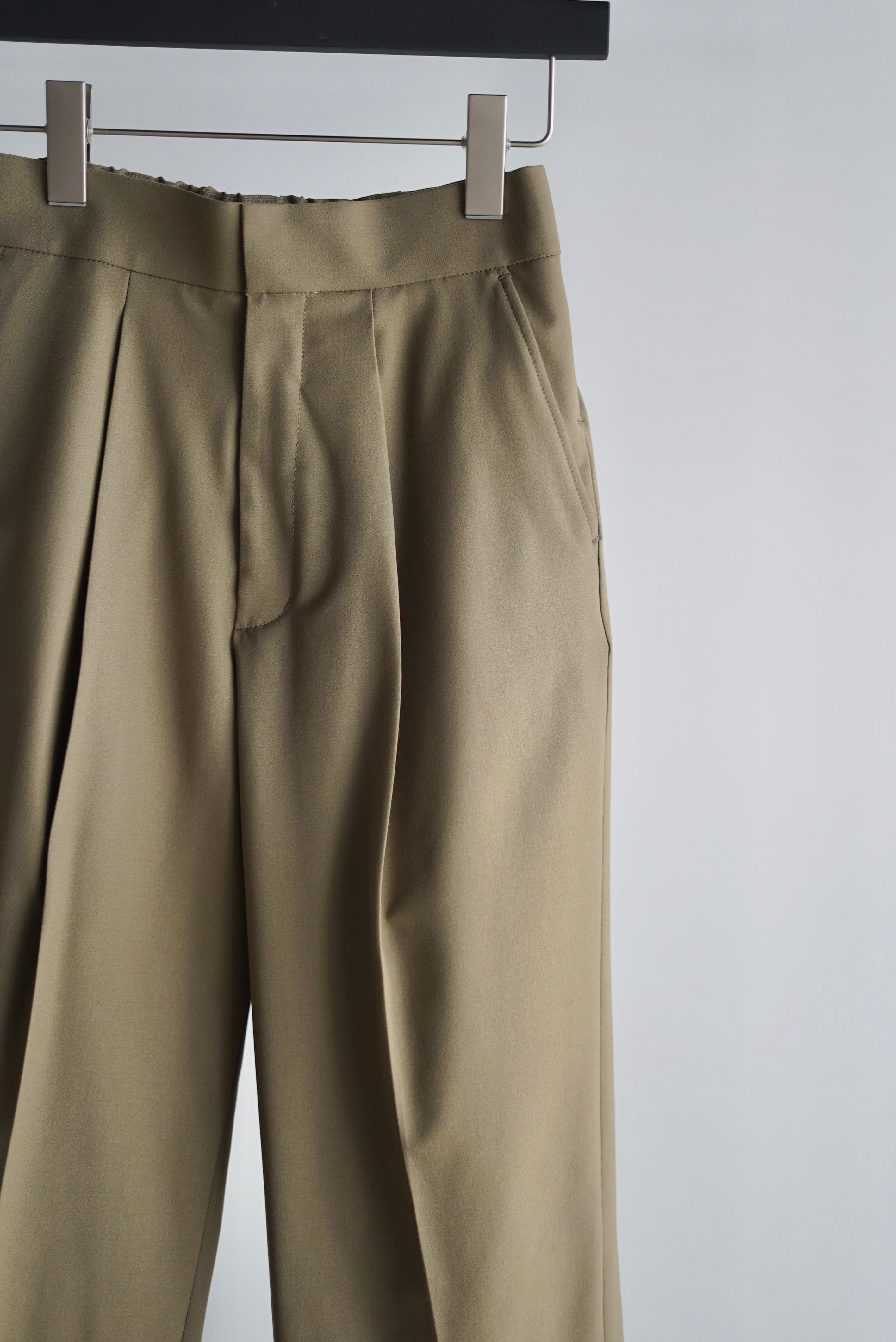 HYKE / P/R STRETCH LAYERED PANTS ( BLACK / BEIGE / PLUM HYKE / P/R STRETCH LAYERED PANTS ( BLACK / BEIGE / PLUM