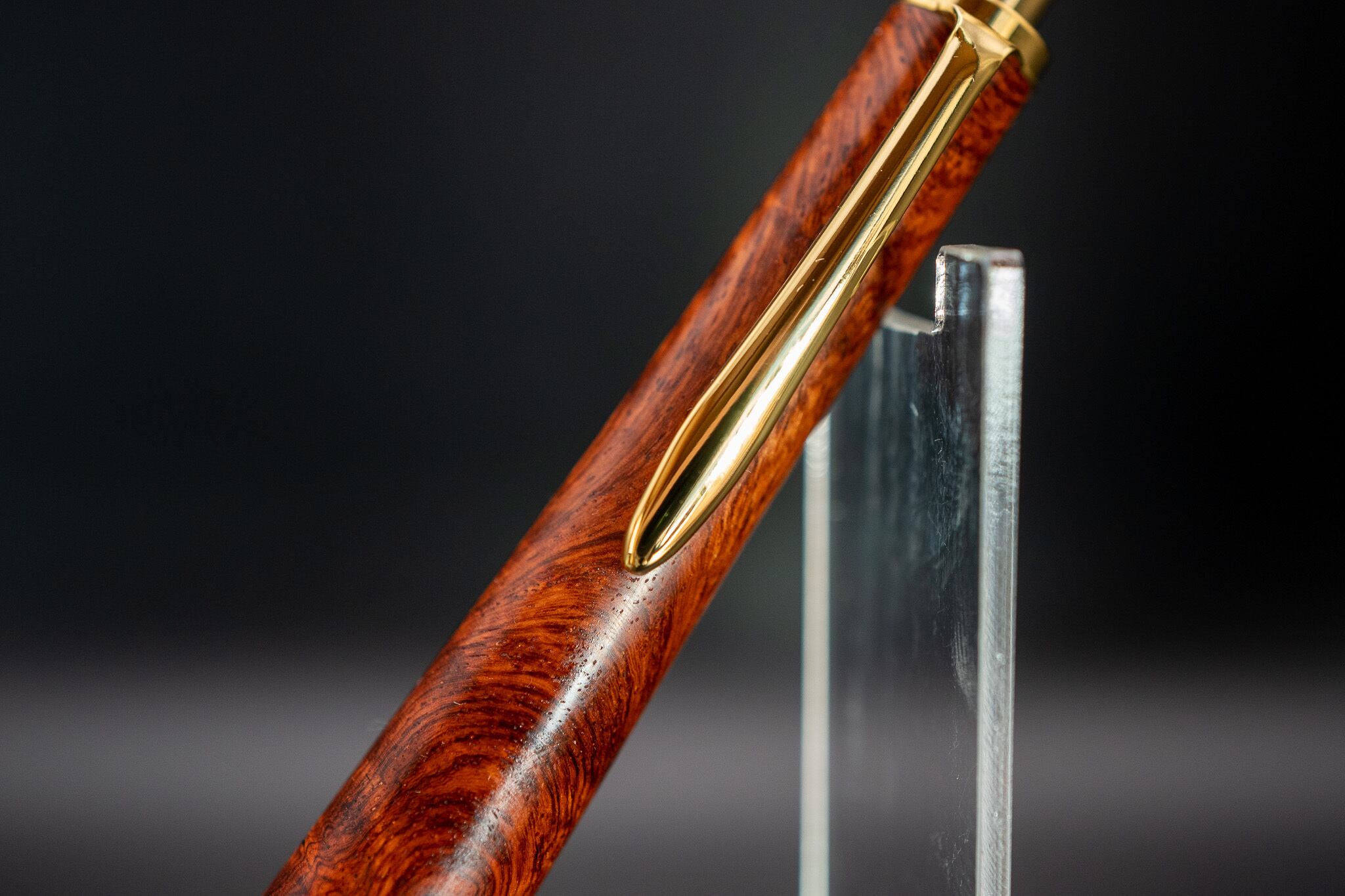 【朱色の銘木】 本花梨瘤杢 特上gold MP