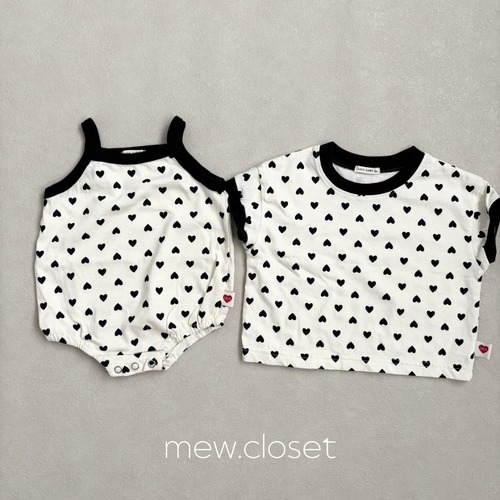 【即納】LALALAND / ［baby］heart dang suit