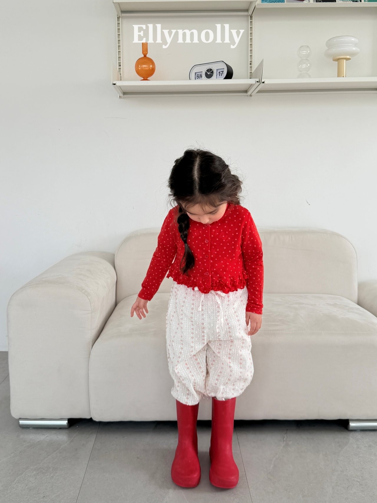[ELLYMOLLY] Daysfrill Cardigan +fee2 / [엘리몰리] 데이즈프릴가디건