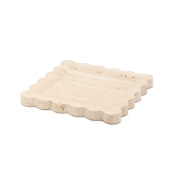 MARBLE SQUARE DECO TRAY - Roman Travertine