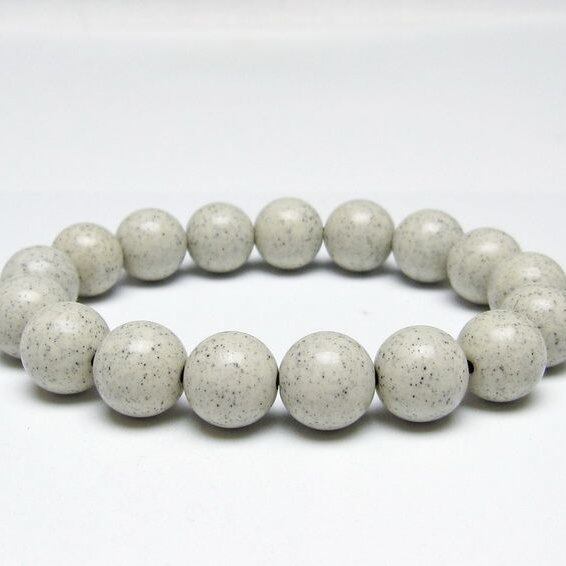 北投石 ブレスレット 12mm 一点物 メール便可 111-50127