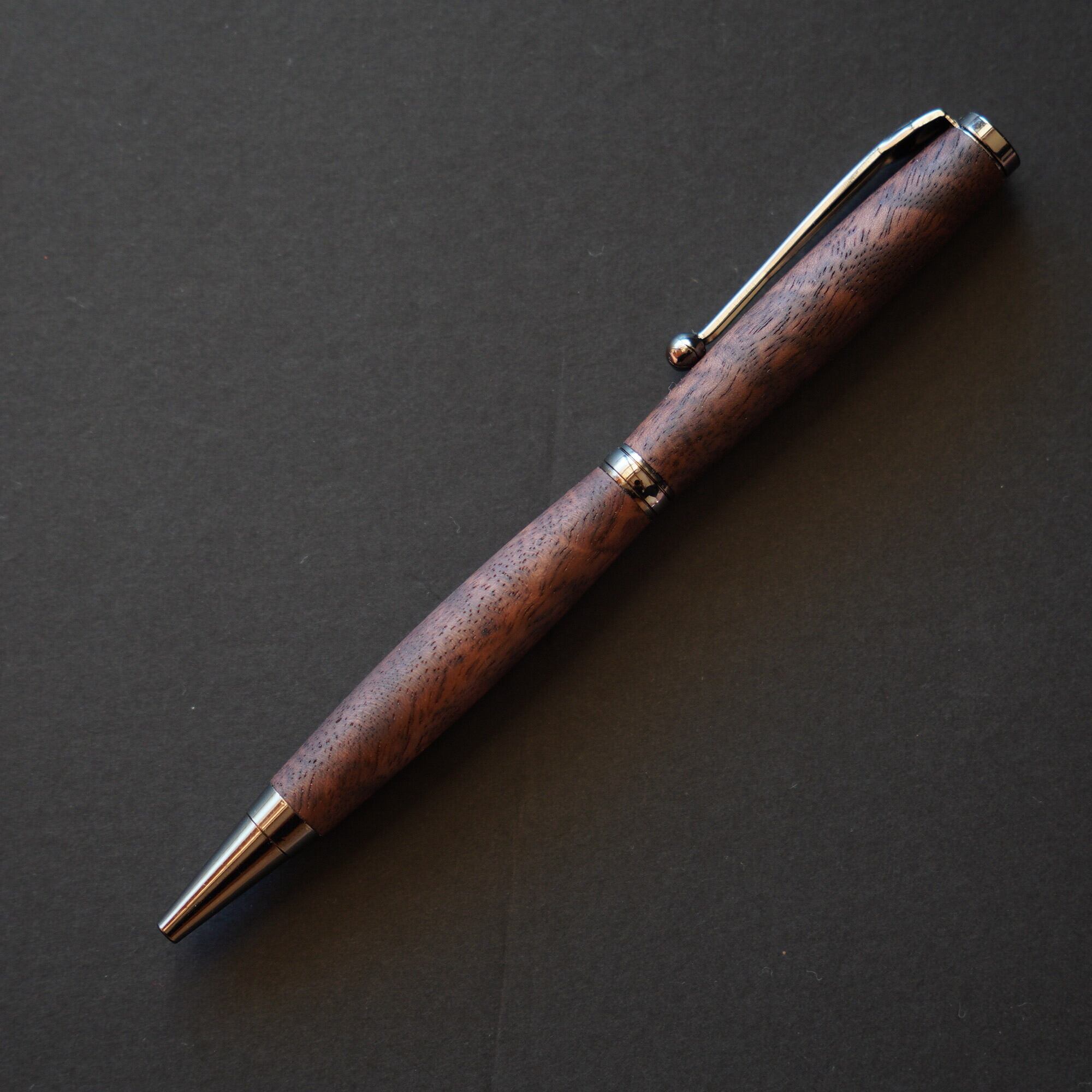 パープルハート ボールペン | Purple heart twist pen | キャムズクラフト