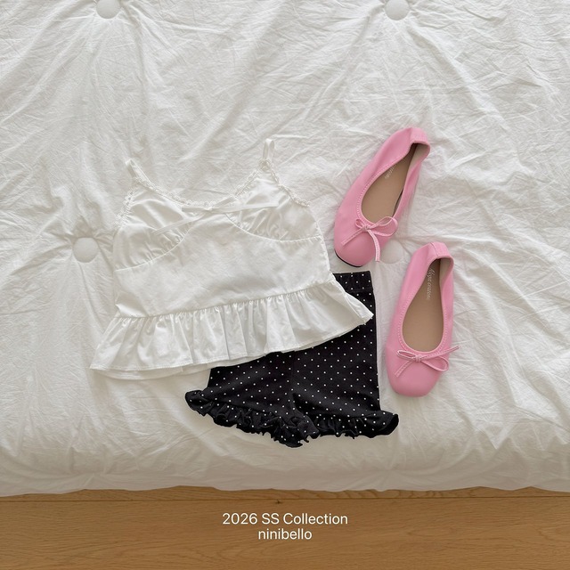 【6/18〆予約】<ninibello>  Mimi 3/4 frill leggings