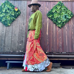 シルク巻きスカート1611