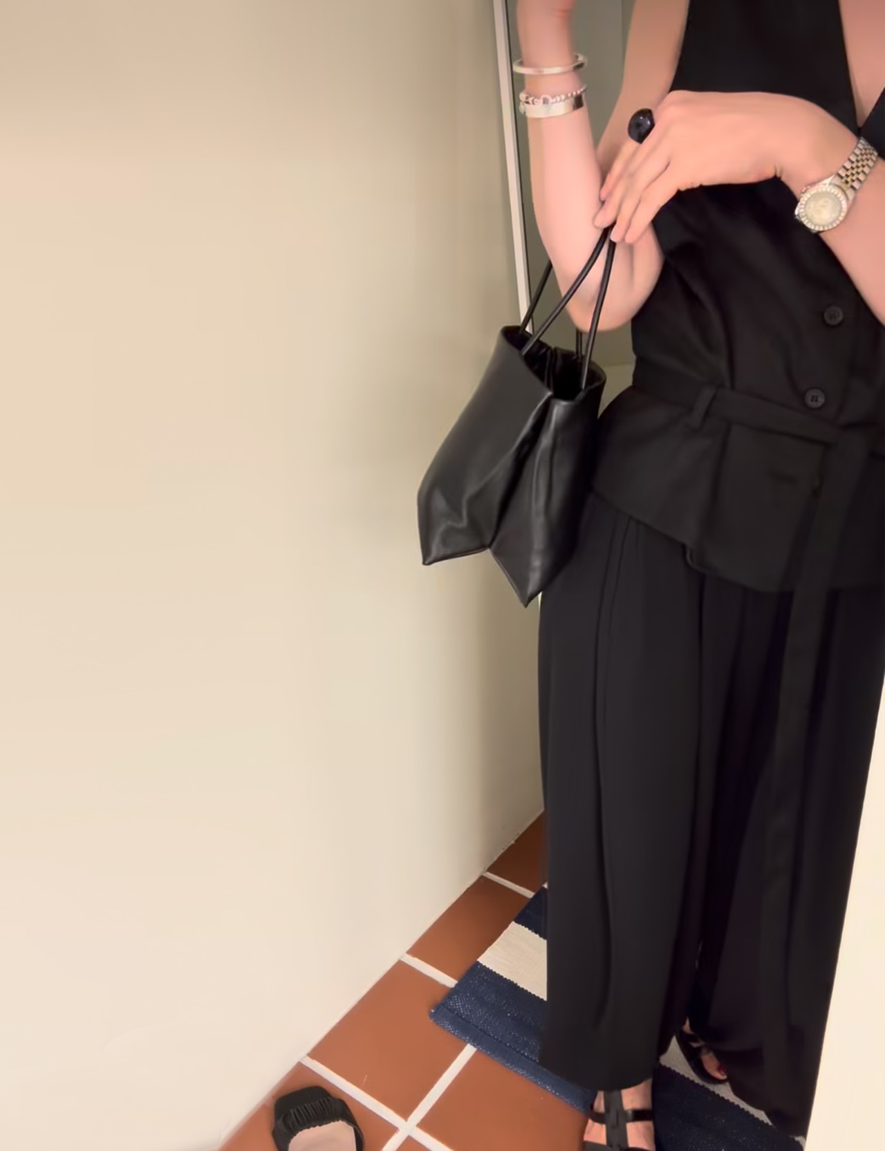 【新作5%OFF・3日間】100%Lambskin Twin Bag_2colors