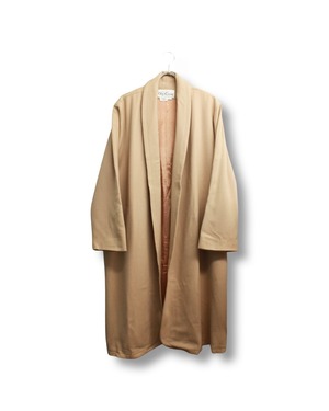 Wool gown coat