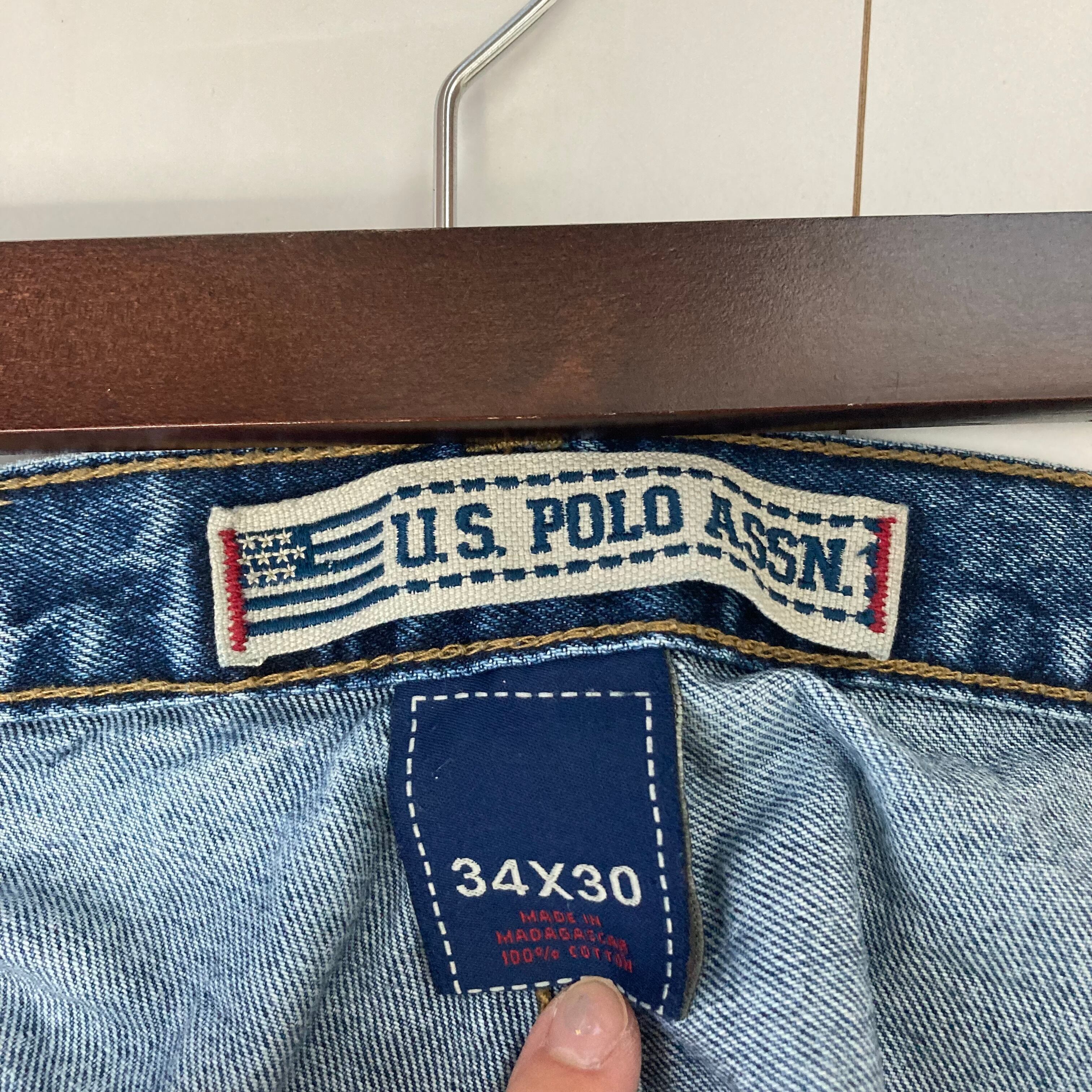 W34×L30】U.S.POLO ASSN デニムペインターパンツ 刺繍 | 古着屋OLDGREEN