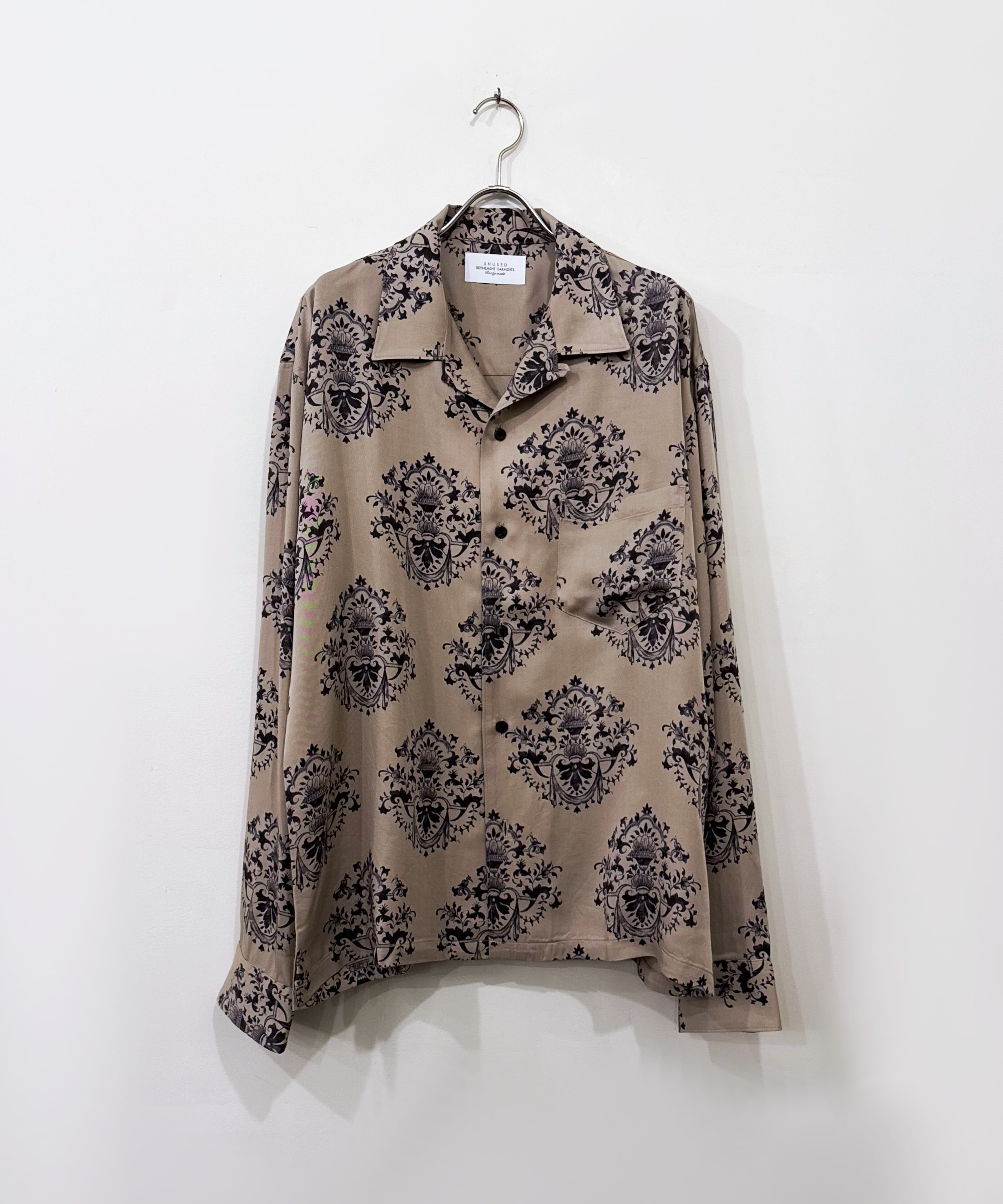 UNUSED / US2501 LONG SLEEVE SHIRT (BEIGE) | AfterSchool Online 