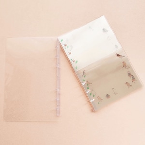 シール帳【手帳サイズ】6穴 文鳥