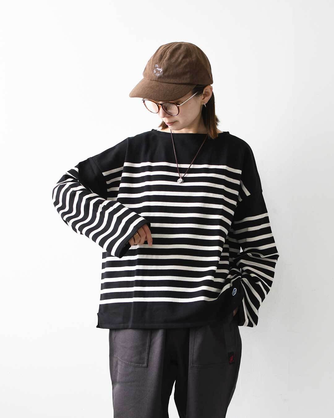 ORCIVAL [オーチバル・オーシバル] Rachel Boat Neck Wide Sailor T