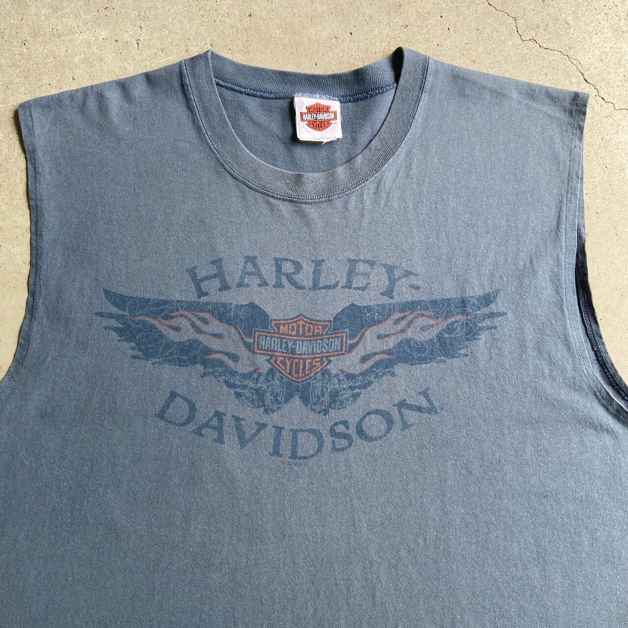 USA製 Harley-Davidson ハーレーダビッドソン ノースリーブTシャツ 