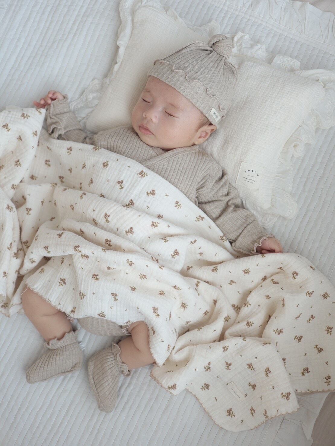 即納》 オリジナル 花柄ブランケット | manamama