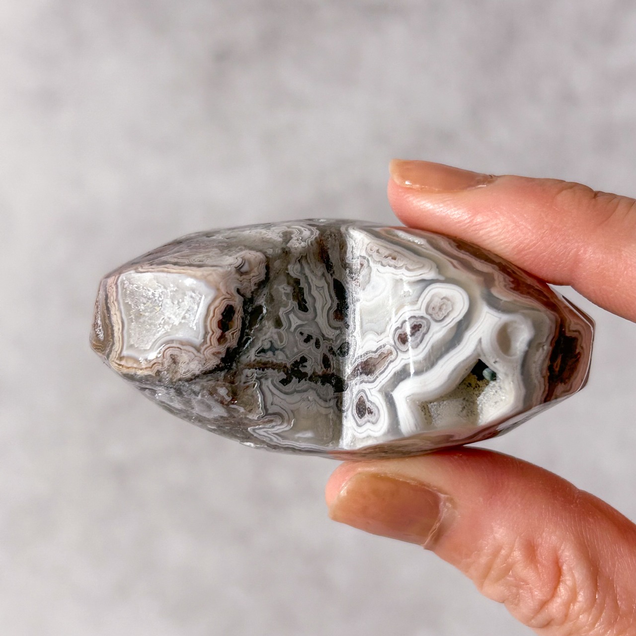 メキシカンクレイジーレースアゲート ジオード ハート01 ✳︎ 天然石 ✳︎