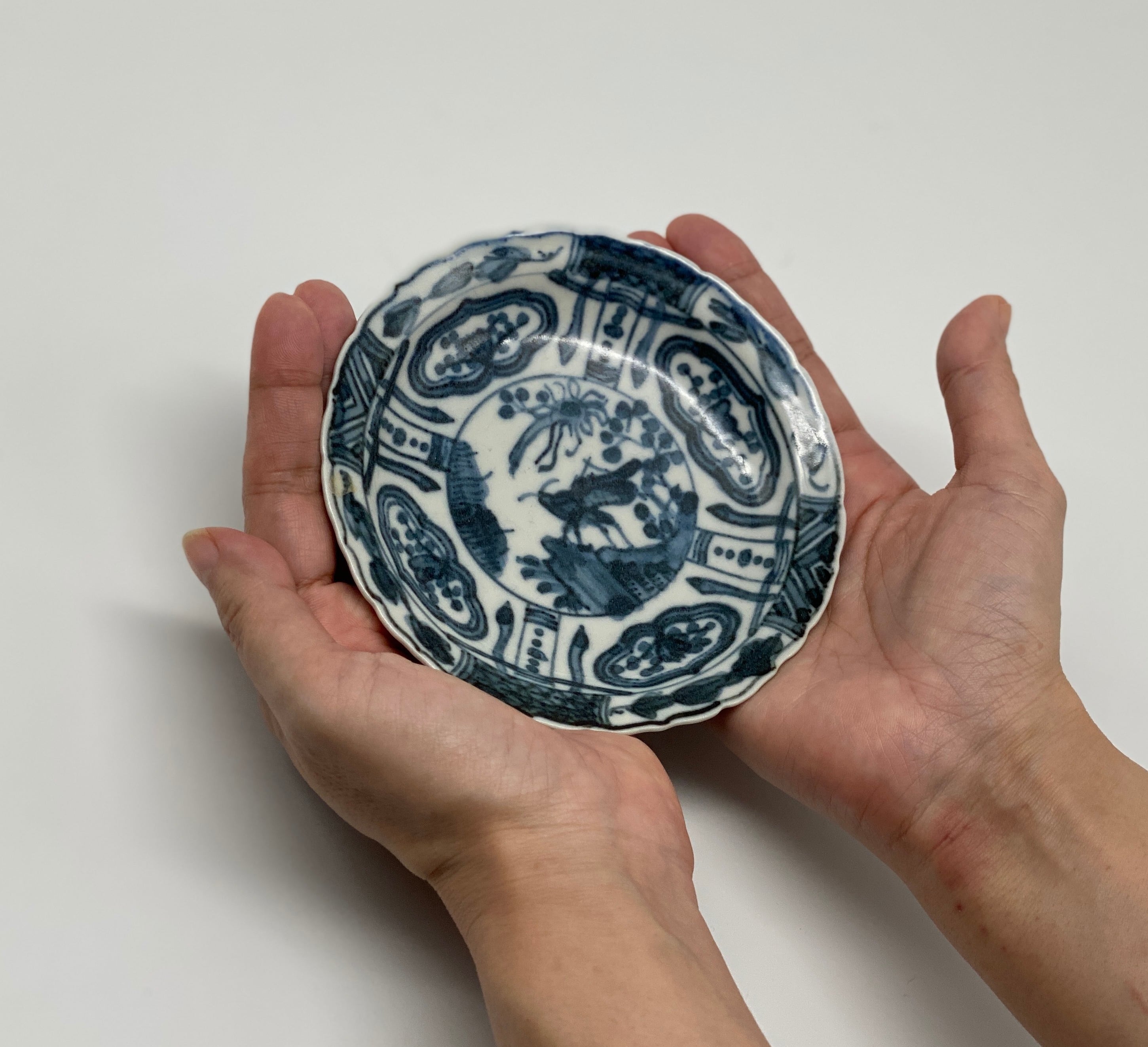 柳川謙治 3寸皿 染付 芙蓉手 | pomod'adamo (ポモダダモ) 柳川謙治 3寸皿 染付 芙蓉手 | pomod'adamo (ポモダダモ)