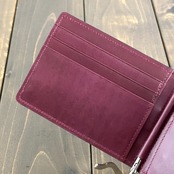 クロコダイル マネークリップ ブラック × ワイン