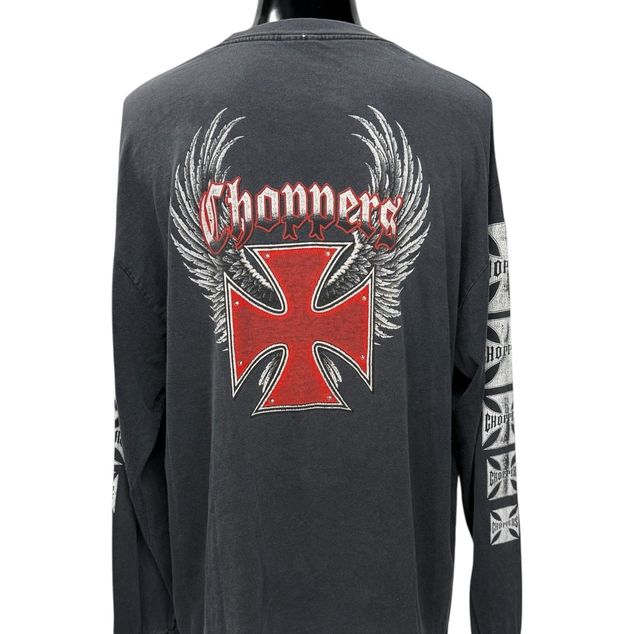 【CHOPPERS】チョッパーズ "WINGED IRON CROSS" 90's〜00's ロングスリーブTシャツ