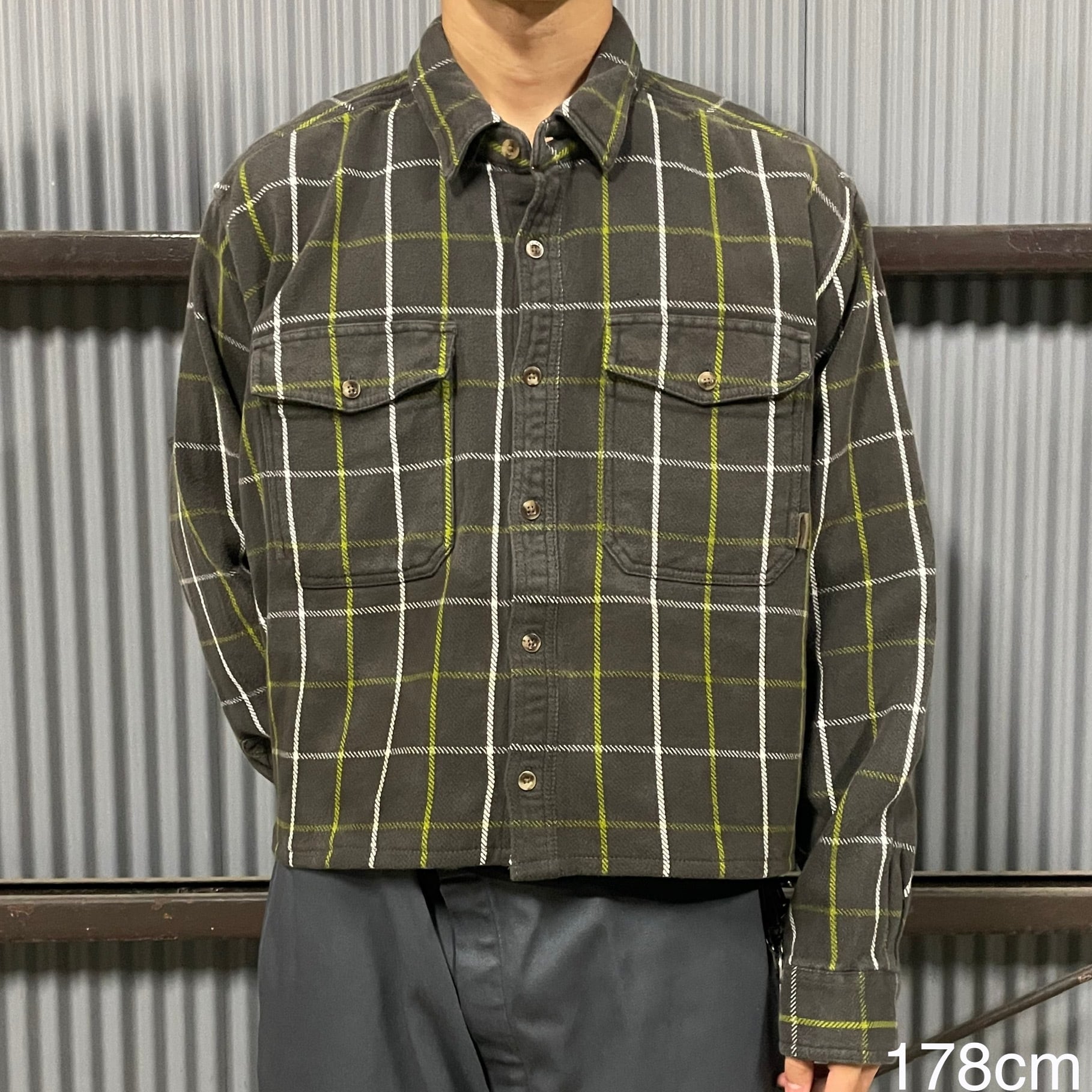 リメイク】Guide Series 短丈長袖シャツ 2XL チェック柄 | 古着屋OLDGREEN