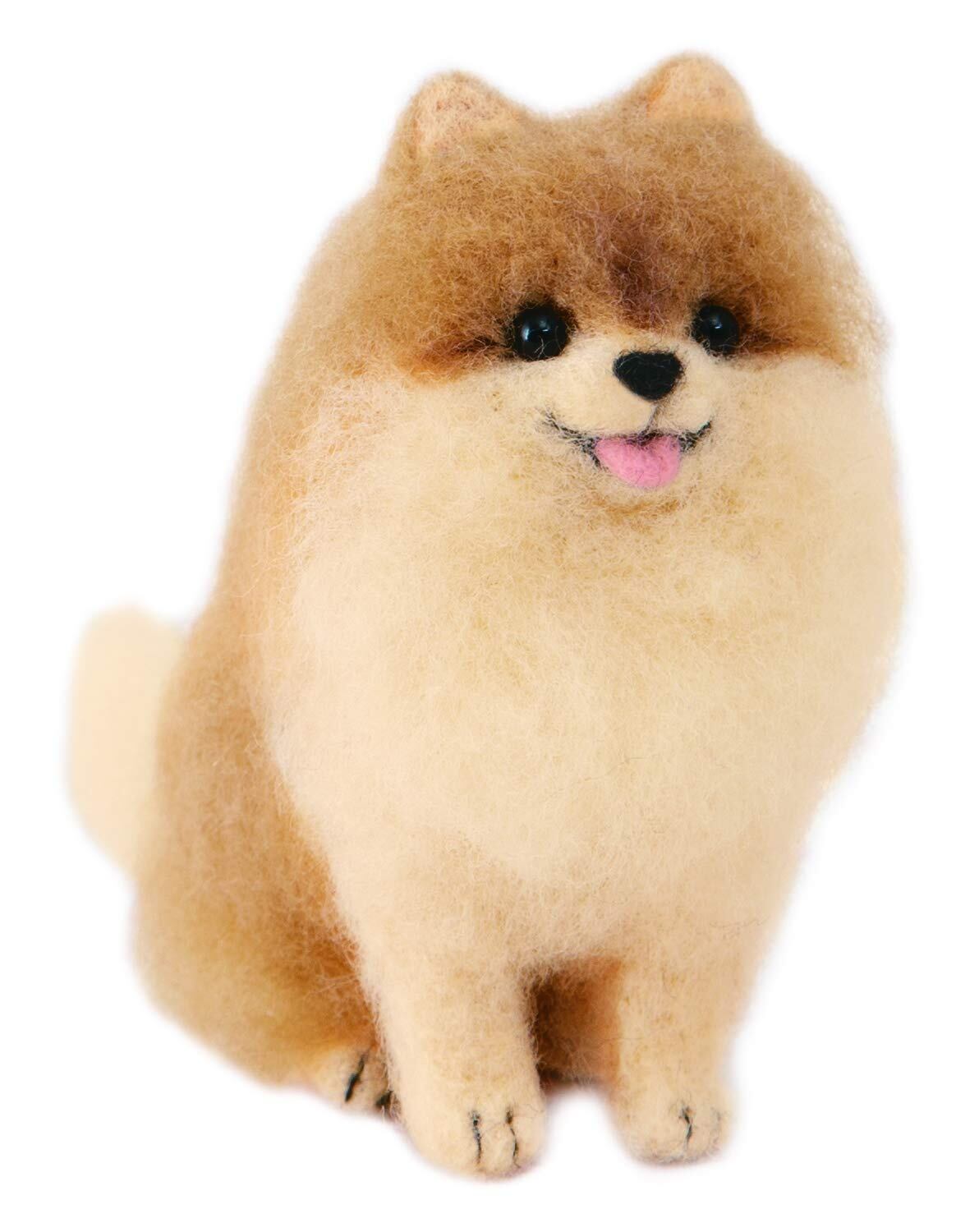 【特価処分】ハマナカ 羊毛フェルトキット アクレーヌでつくる かわいい DOG & CAT ポメラニアン H441-539