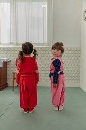 韓国子供服 / ÜEO / ドットもちもちTシャツ / 秋服 *S~JS*