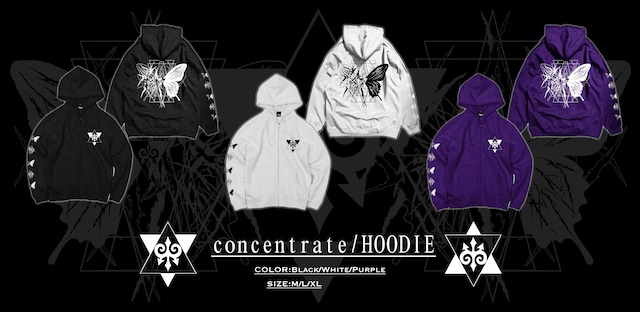 Concentrate/ZIP-HOODIE