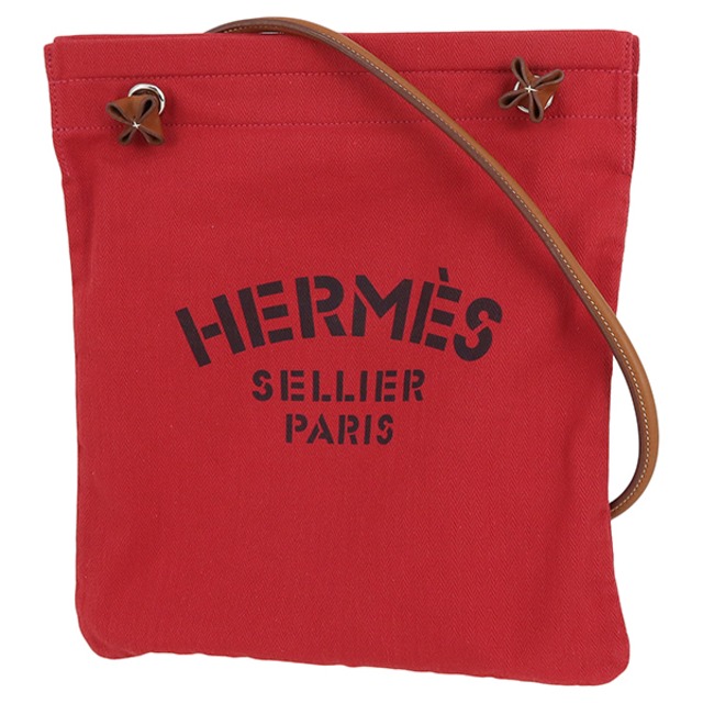 HERMES アリーヌGMショルダーバッグ キャンバス レザー 捨てる