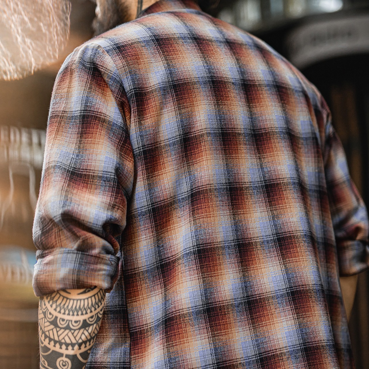 Plaid Fleece Lining Warm Shirt / チェック フリース ライニング ワーム シャツ