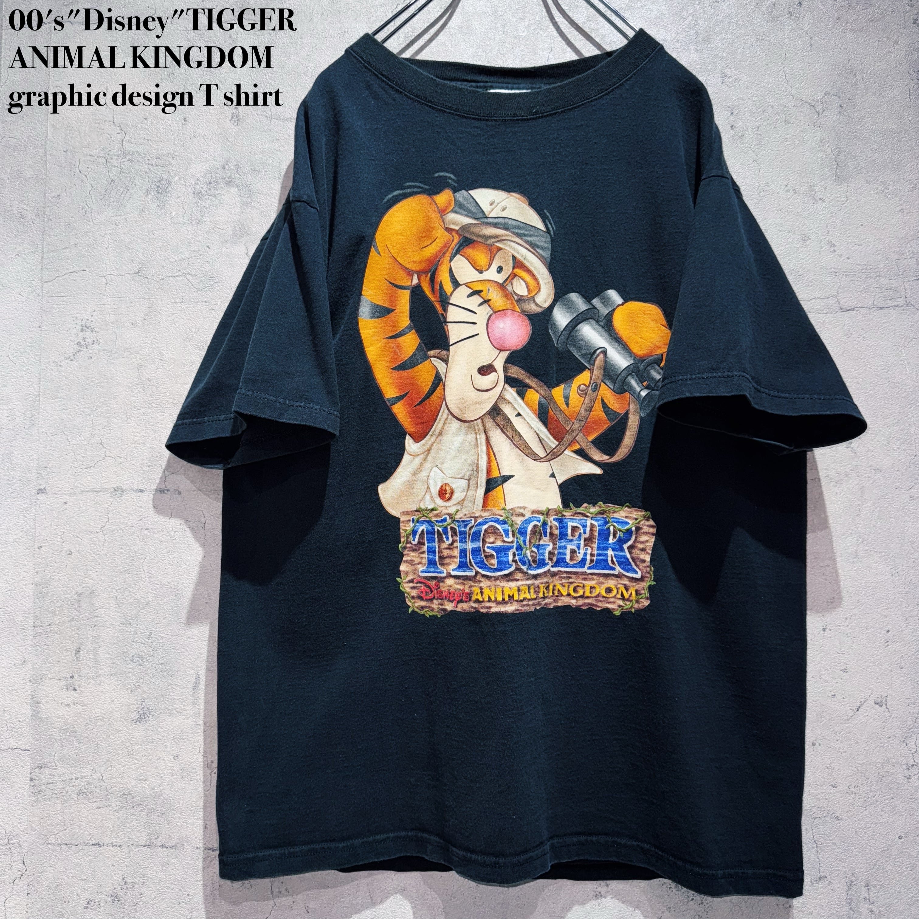 00's"Disney"TIGGER ANIMAL KINGDOM graphic design T shirt