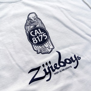 Zijieboys & CAL8175 "爺cal" T-Shirt type2 ／ホワイト