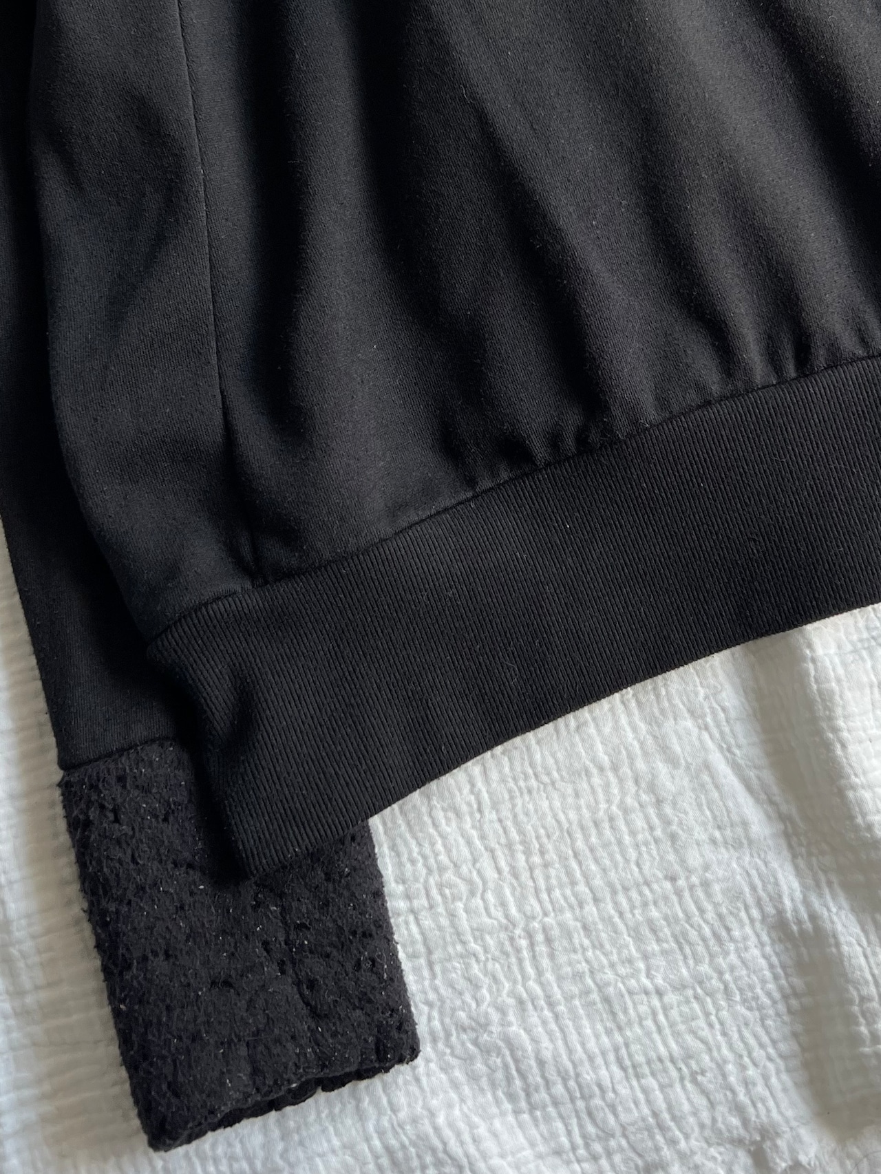 "HEAVEN AND EARTH" Deformation Boa Hoodie