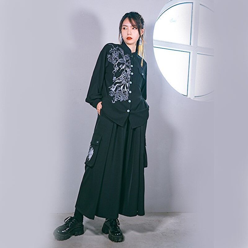 チャイナ風 中華服 チャイナ風 中華服 古怪舎 サブカル系 ワイド