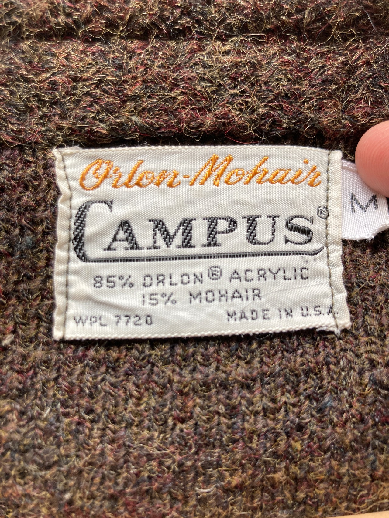 Campus モヘアカーディガン 60s 画像3