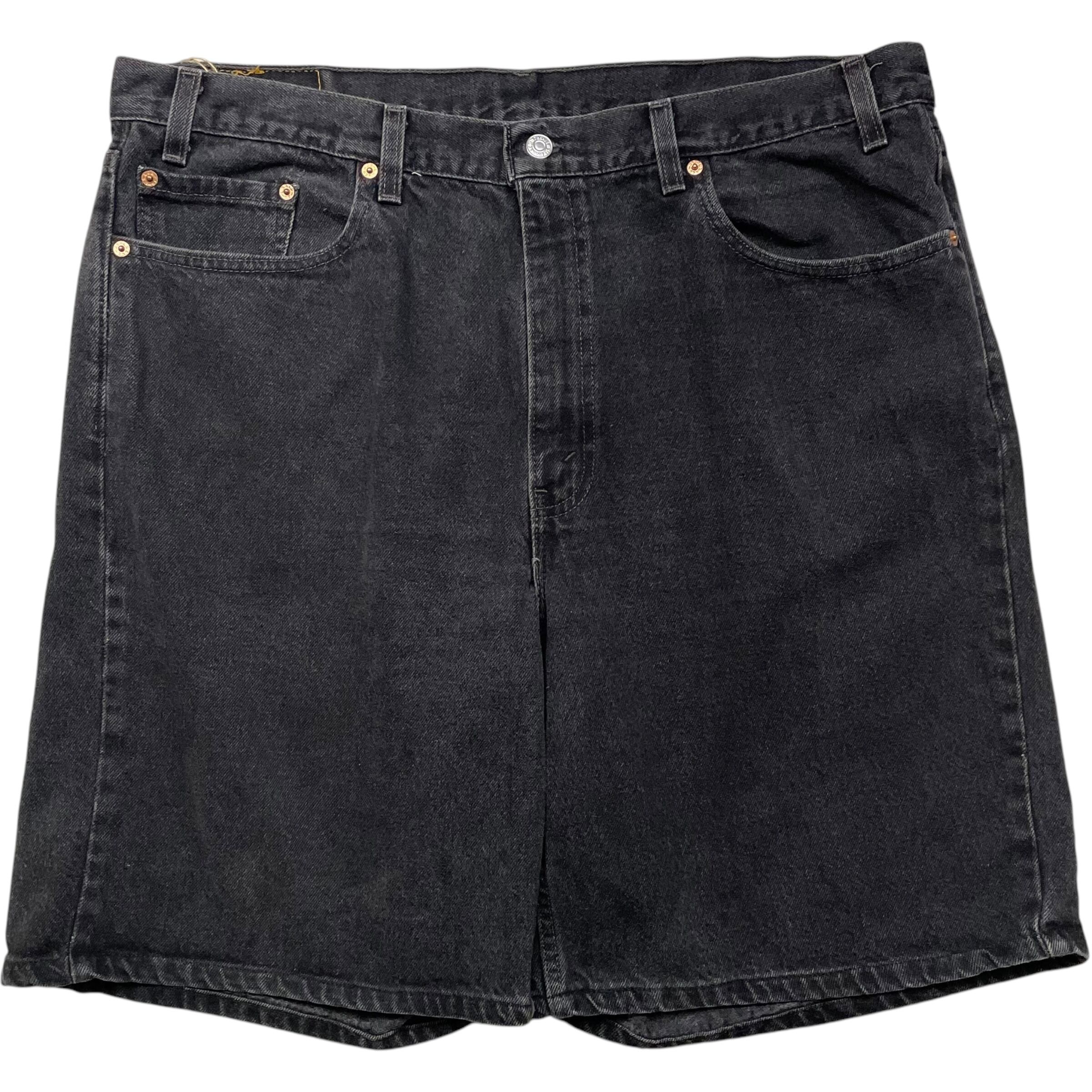 《実寸 W40》 Levi's リーバイス 550 デニムショーツ ハーフパンツ ブラックデニム USA製 90年代 vintage no.6838