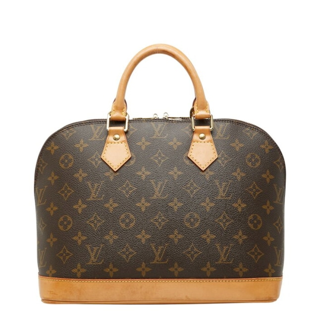 ルイ ヴィトン モノグラム アルマ ハンドバッグ M51130 ブラウン PVC レザー レディース LOUIS VUITTON 中古