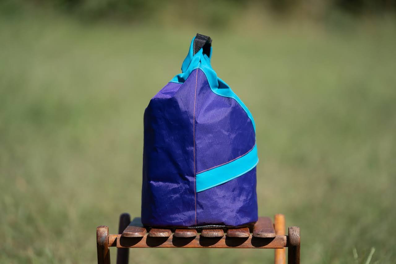 マルチポーチ Journey pouch パープル×ターコイズブルー