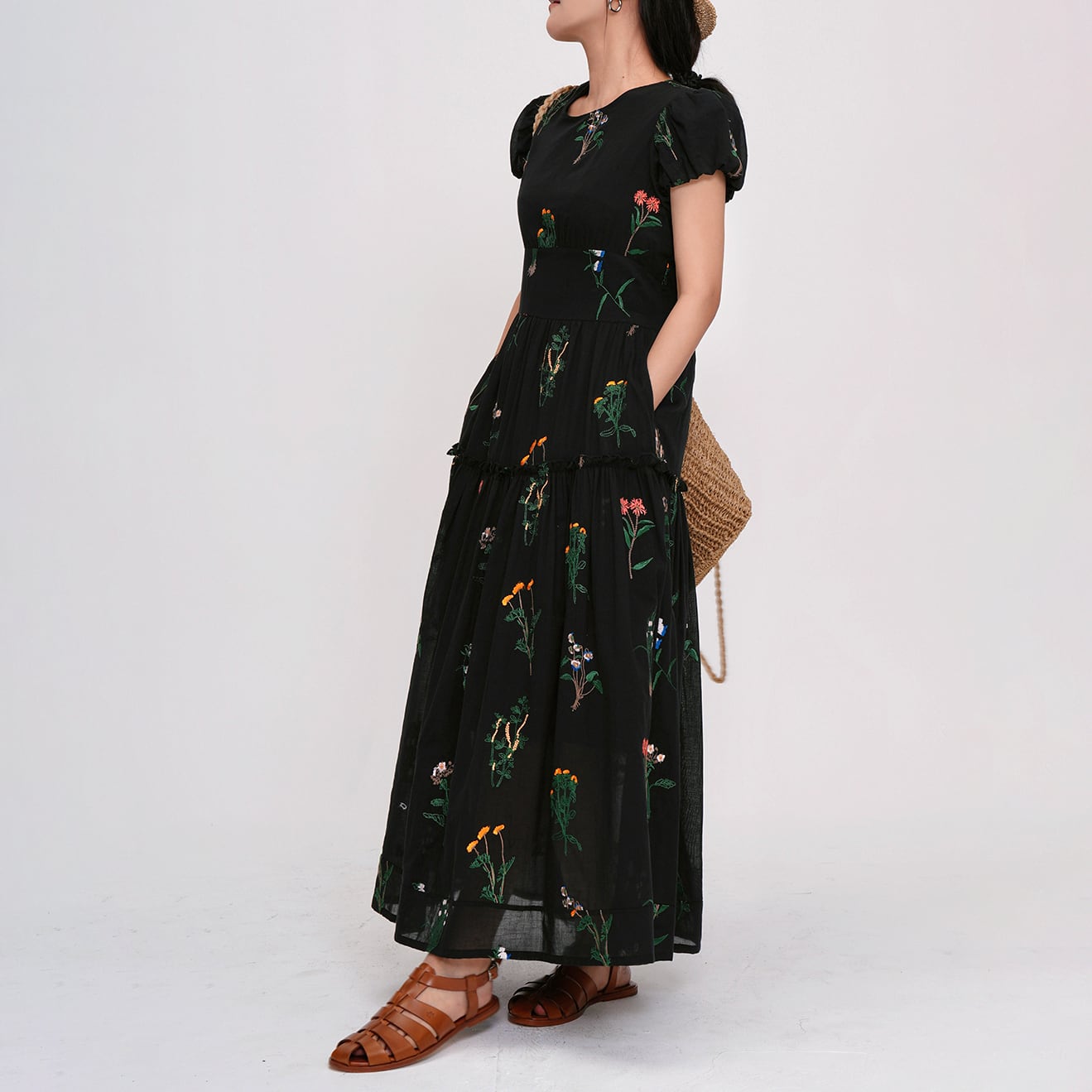 floral embroidered one-piece 13175 | abeille