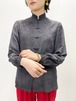 Vintage Embroidered Overdyed Silk China Blouse